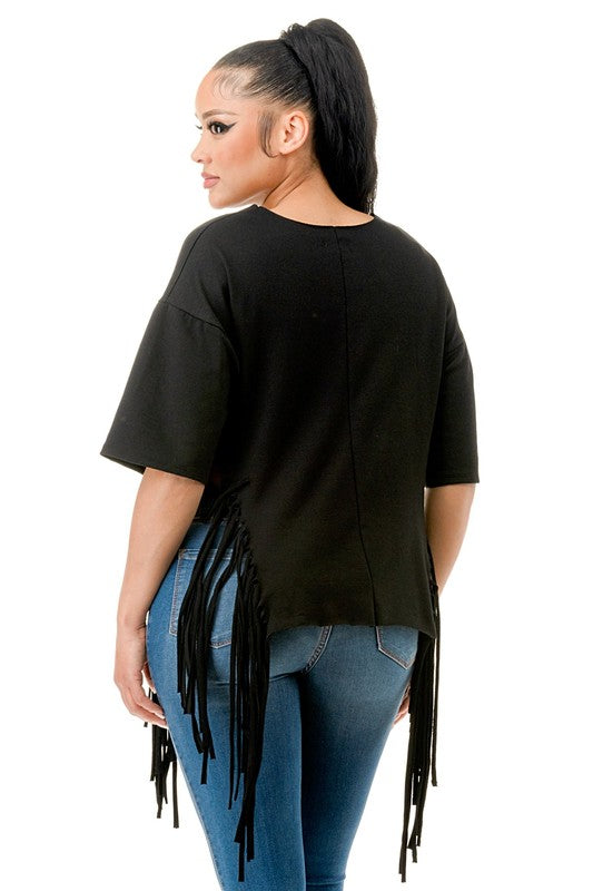 Melanin Fringe Tee